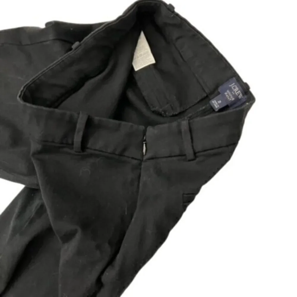 Women’s J. Crew Winnie Pant Size 2 Black Stretch Crop Ankle‎ Office Career Wear